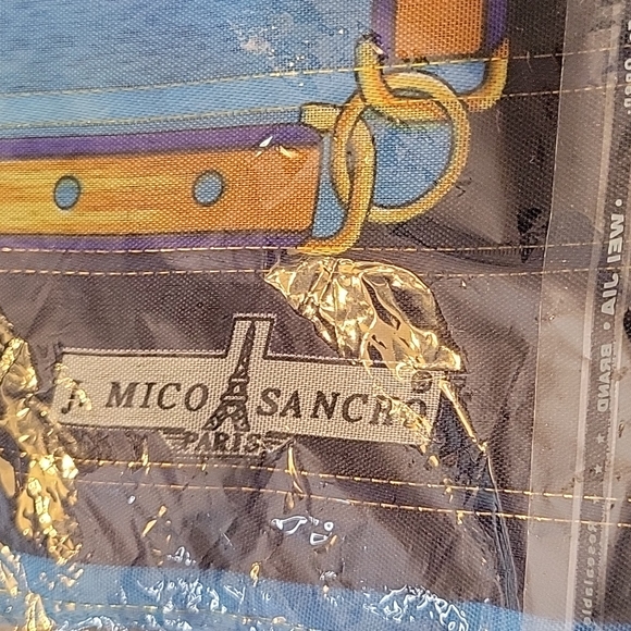 J Mico Sancho Paris France Metro map souvenir Eiffel tower Moulin Rouge 30"scarf - Picture 3 of 9